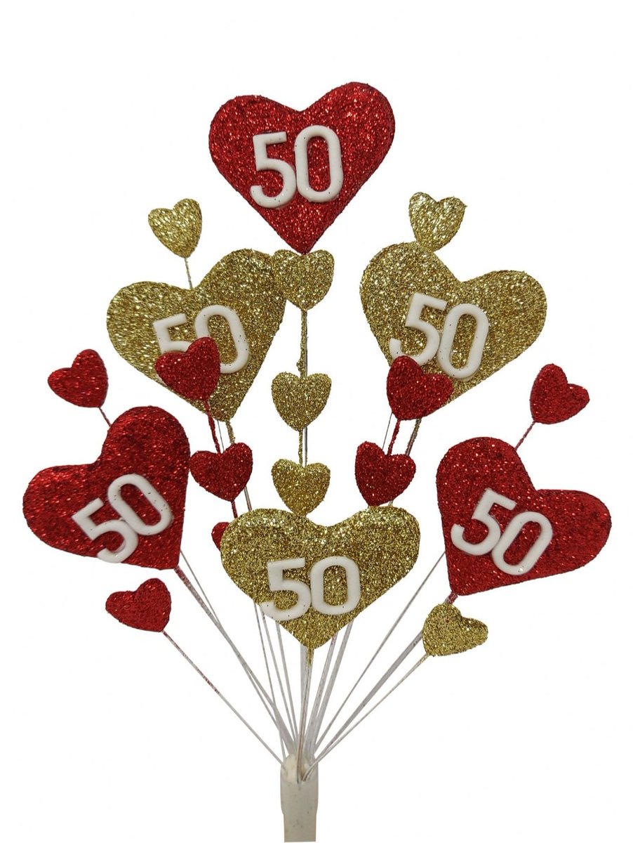 Handmade cake toppers to give your cake a wow factor. The topper for today is the Hearts Topper in red and gold. All ages are available. Costs £12.50 free postage To order please visit thecaketoppershop.net 
#hearts #caketopper