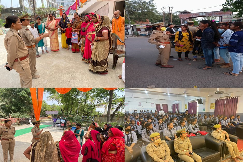 Splucknow_rural's tweet image. आज दिनांक 05/04/2022 को जनपद लखनऊ ग्रामीण में #मिशन_शक्ति_अभियान के अन्तर्गत कार्यक्रम आयोजित कर स्कूली छात्राओं, लड़कियों एवं महिलाओं को किया गया जागरुक । 
#UPPolice @Igrangelucknow @adgzonelucknow #MissionShakti