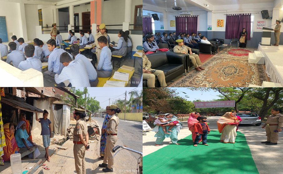 Splucknow_rural's tweet image. आज दिनांक 05/04/2022 को जनपद लखनऊ ग्रामीण में #मिशन_शक्ति_अभियान के अन्तर्गत कार्यक्रम आयोजित कर स्कूली छात्राओं, लड़कियों एवं महिलाओं को किया गया जागरुक । 
#UPPolice @Igrangelucknow @adgzonelucknow #MissionShakti