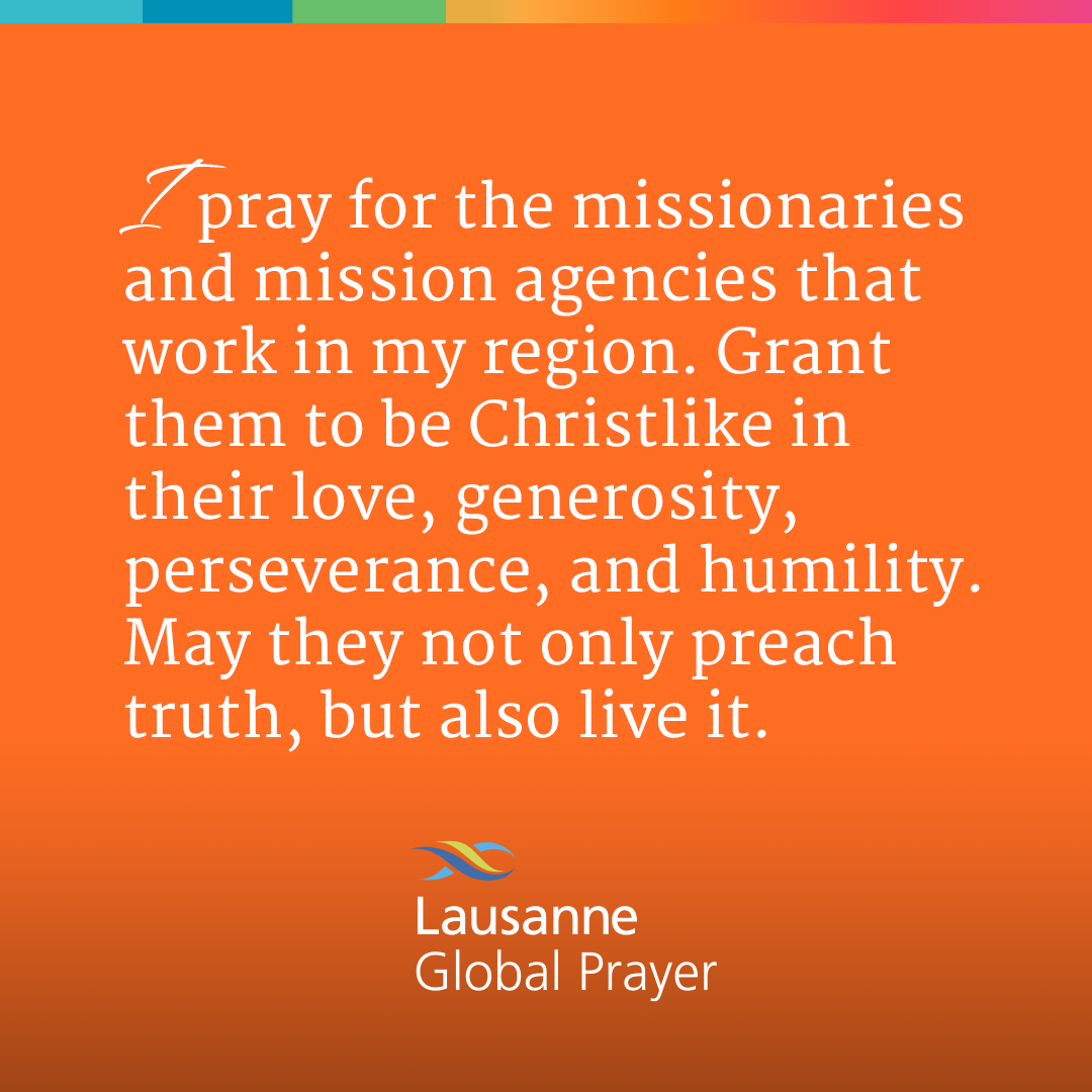 lcwe's tweet photo. Day 5: Pray for missionaries and mission agencies that work in your region. #28daysofprayer
Subscribe to the Lausanne Global Prayer feed in the @PrayerMate app: https://t.co/yhgD0Fnh3A https://t.co/yp7zYN7TH0