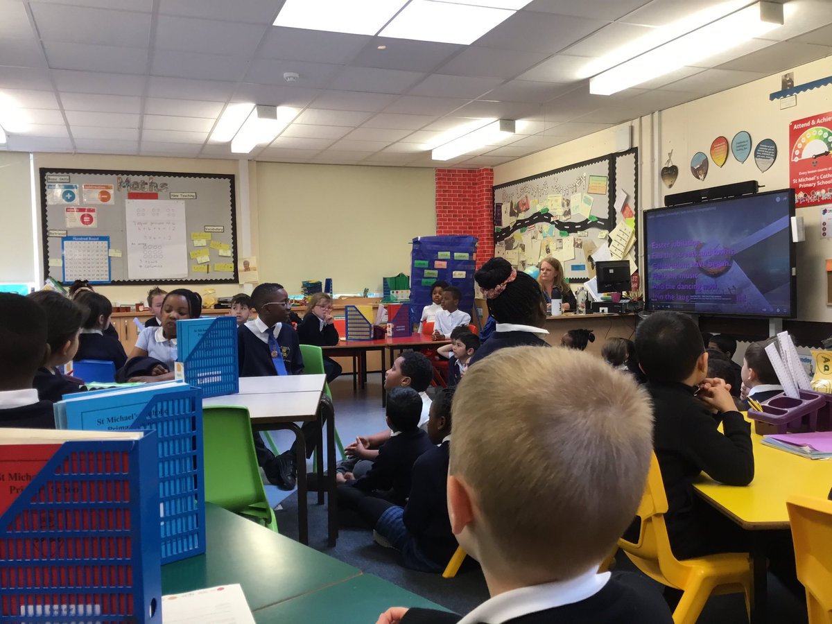 StmGolden's tweet photo. Getting ready for our Easter Assembly tomorrow. We hope as many parents can make it as possible. 9.15am in the Junior Hall. #STMRE #STMAssembly https://t.co/SSm3IWPoDz