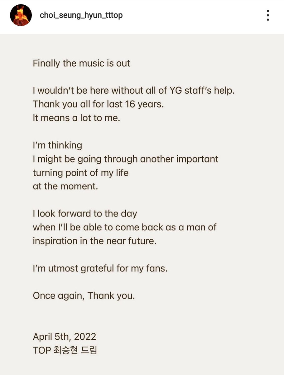 axhxo1's tweet photo. I don't know how to feel.
I'm just confused more then ever.

Is BIGBANG over? Is he only saying goodbye to YG?
Are we ever gonna get to hear them together again? https://t.co/oJH70m49XL