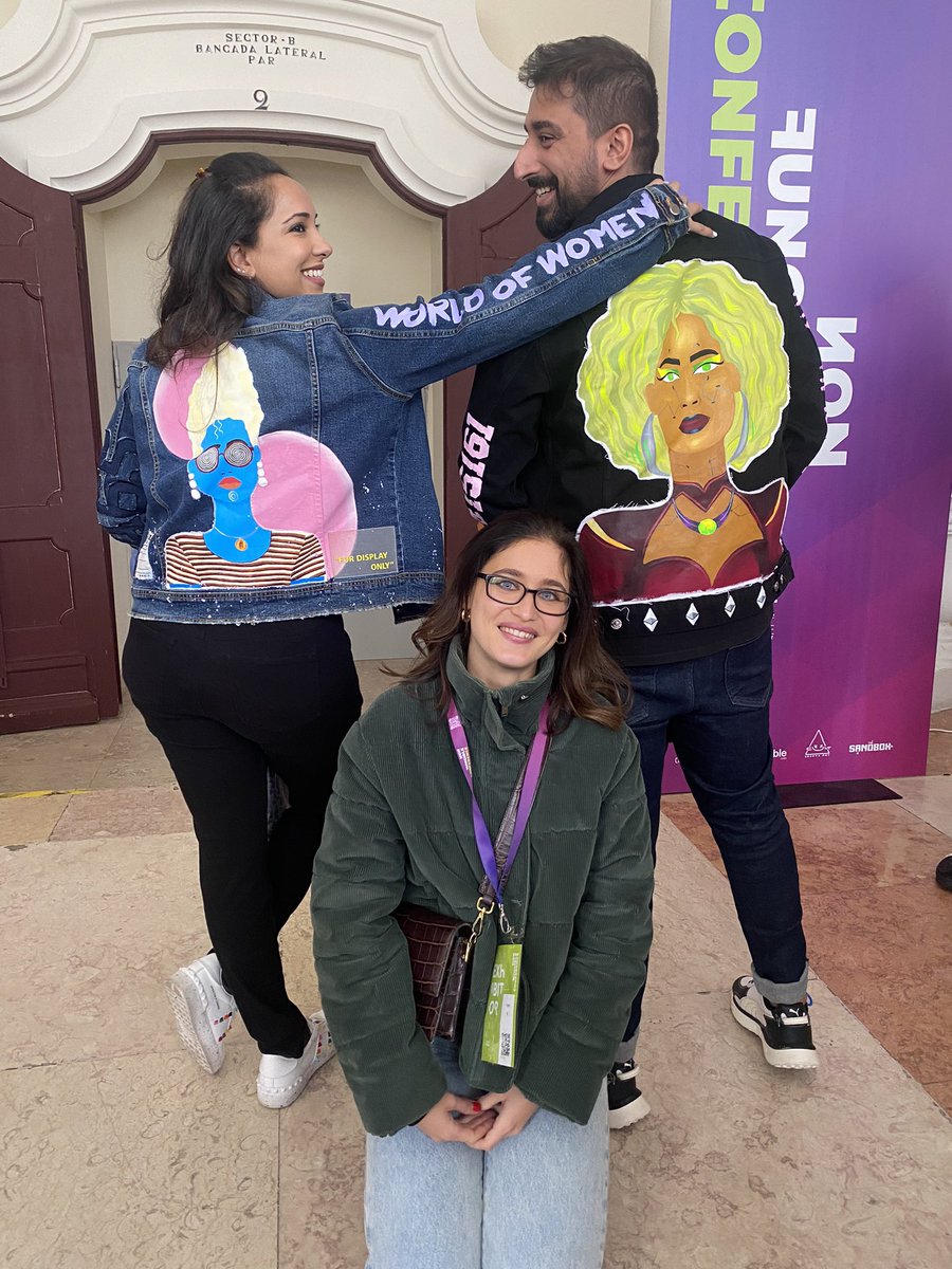 worldofwomenxyz's tweet photo. We just spotted the coolest looking jackets of @NFCsummit!!
@sonalifabiani @WaveXplorer https://t.co/pJO0GqYB3J