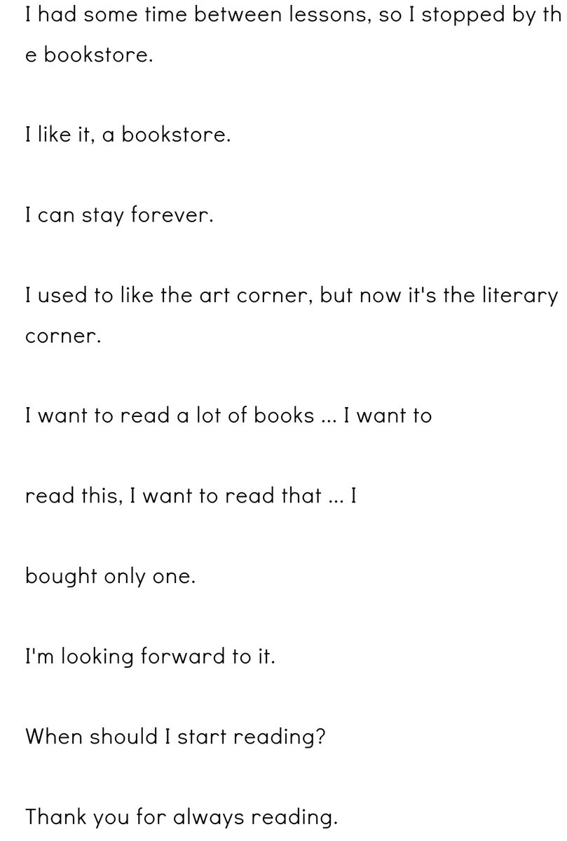 jokeamotow's tweet photo. Step 359 ¦

"Thank you for reading"

--

おつかれ けいと くん!💚

I wonder if we can ask him some book recommendations also since he is doing movie recommendations. 😊🤔
#けいとのひとりごと #岡本圭人 #KEITOpinion https://t.co/cvhUYLlnbL