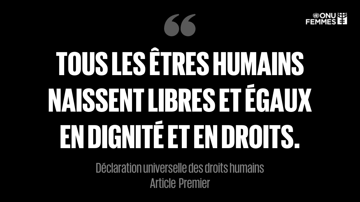ONUFemmes's tweet photo. La journée internationale de la #conscience a été créée par l'@ONU_fr pour défendre des relations pacifiques fondées sur le respect des droits humains et des libertés fondamentales, sans distinction de race, sexe, langue ou religion. 

Nous n’en avons jamais eu autant besoin. https://t.co/YCQRodSEop