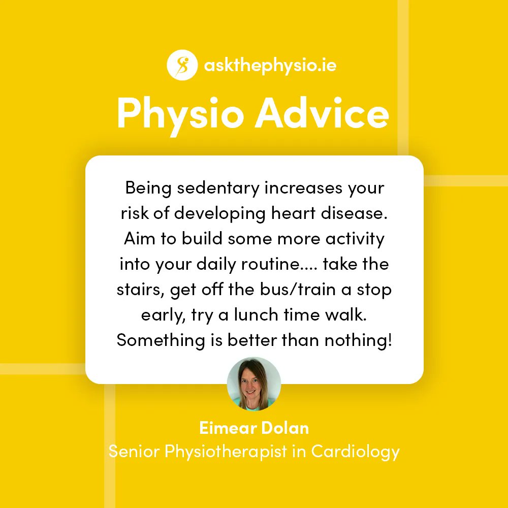 _ISCP_'s tweet photo. A sedentary lifestyle is a risk factor for heart disease. The more you sit, the less you move, and the less you move, the more your risk increases. 

You can easily incorporate activities into your life through simple activities such as taking the stairs! https://t.co/dhL3I43n1h