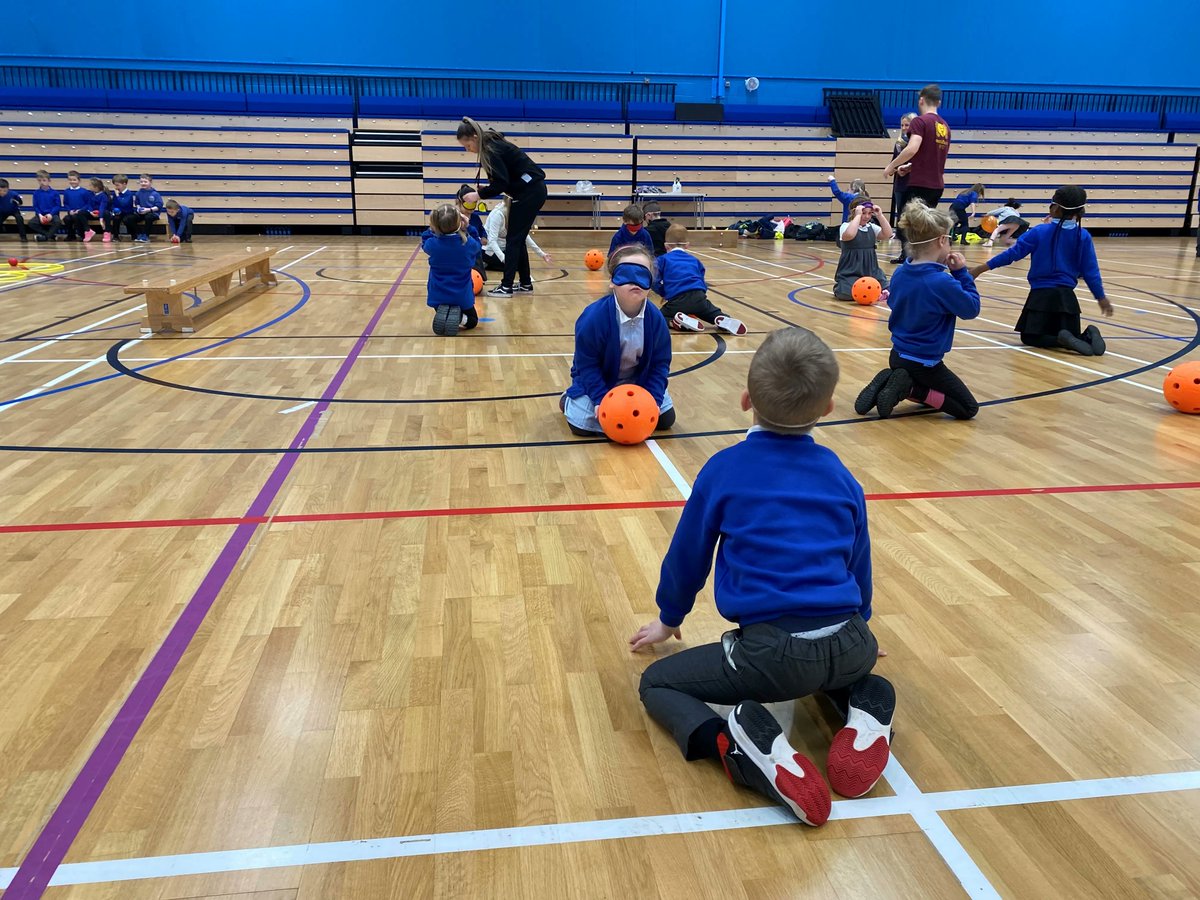 CMetCommunity's tweet photo. Over 120 children had a great time yesterday at our disability sport awareness day 

Lots of smiles from @CoedGlas and @roathparkprm as they enjoyed trying  Paralympic sports

A big thank you to the @ArchersBasket and @cardiffmet students for all their support

💙#SchoolSport https://t.co/kPzv6j8Kya