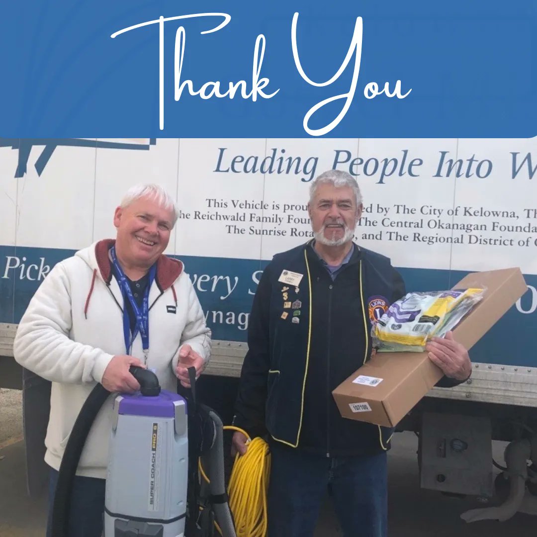 KGMission's tweet photo. MASSIVE Thank you to Larry from Okanagan Mission Lions Club for donating a brand new backpack vacuum cleaner for our shelter. 
We are so blessed to have the support of such a fantastic group that recognizes the need and helps us to end homelessness in our community. THANK YOU! 🌸 https://t.co/SxdmEW0Imz