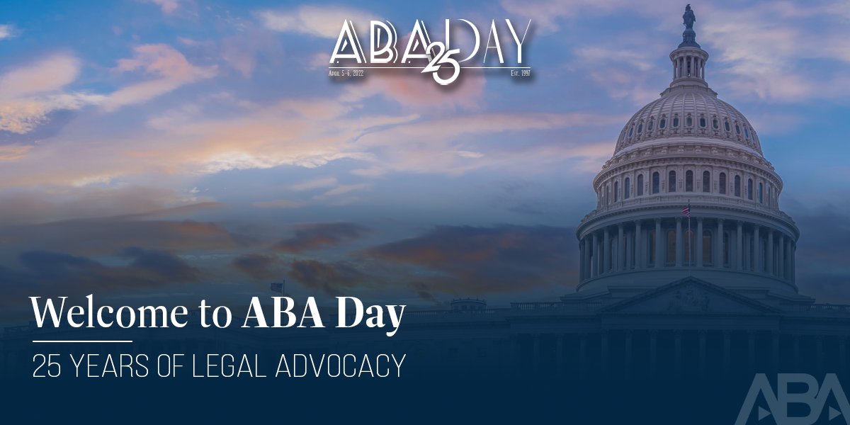 ABAGrassroots's tweet photo. The 25th anniversary of #ABADay starts today at 1pm ET! Join the free conference now for opportunities to advocate, hear from expert speakers, network with colleagues and more! https://t.co/fpTk5s09W8 https://t.co/w5yRNyqN5l