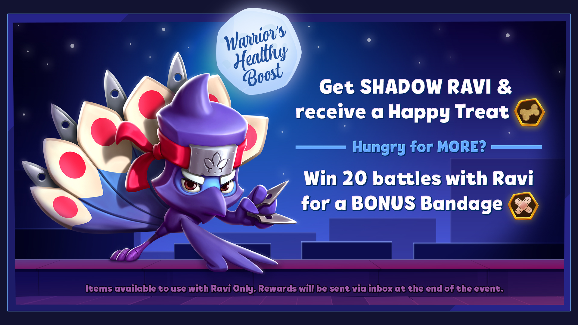Zooba Shadow Ravi Is Here Get Shadow Ravi And Receive A Happy Treat Item Token For Him Hungry For More Win Games With Shadow Ravi And Get