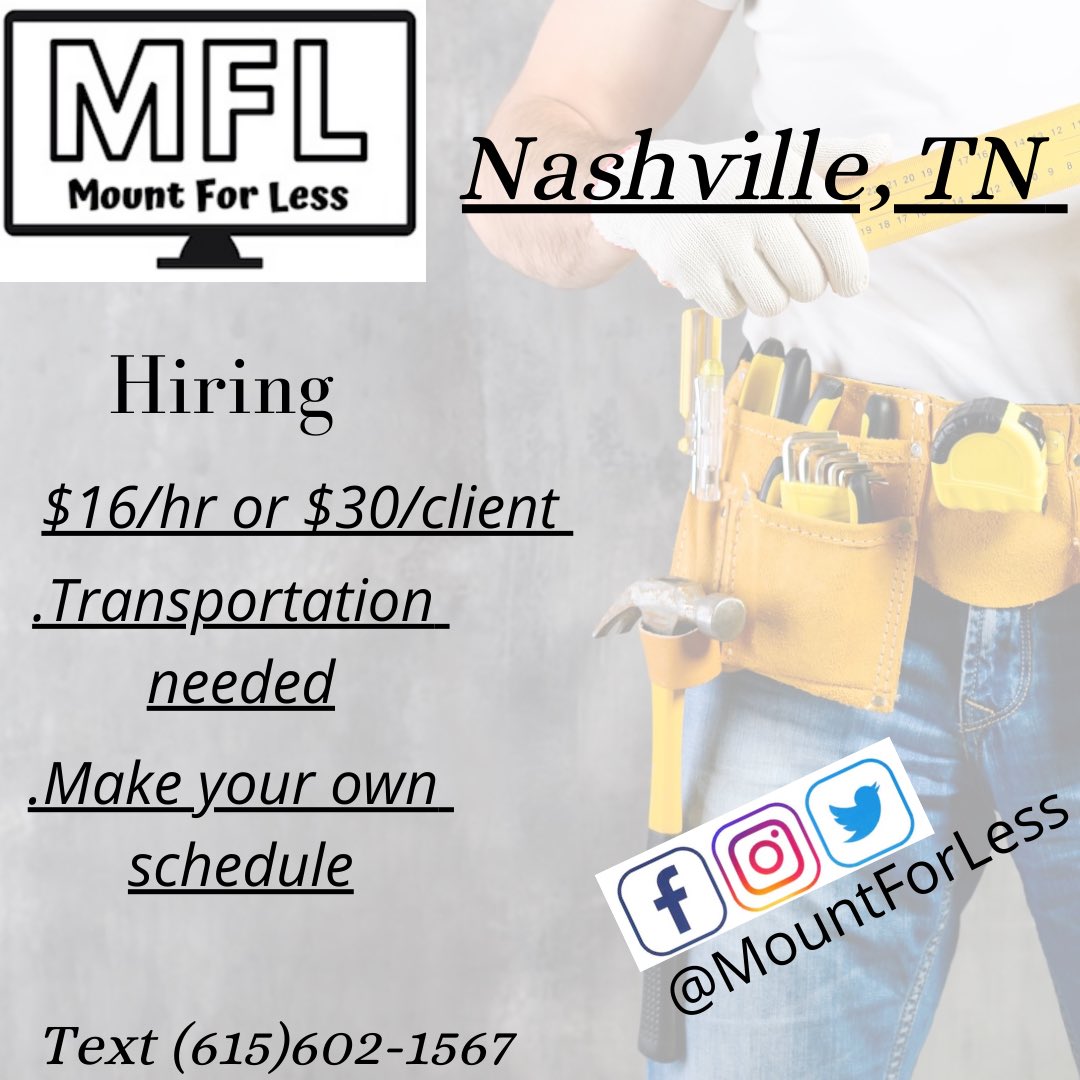 MountForLess's tweet photo. Start your part time career today!! https://t.co/bG2WNEMwrW