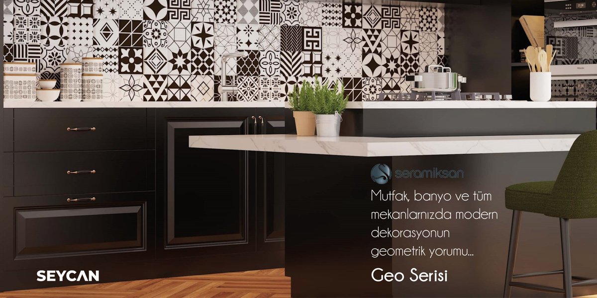 Modern dekorasyonun geometrik yorumu Geo serisi ile mutfaklar bir başka güzel!
bit.ly/3JcUfse

#seramiksan #seramik #banyoseramikleri #mermer #yapıdekorasyon #dekorasyon #yerseramikleri #tadilat