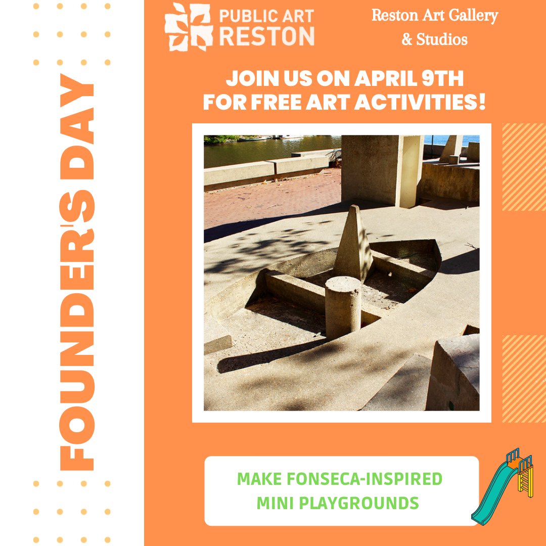 Reston's Founder's Day Countdown! 5 days to celebrate the place where we live, work and play. Come play with us <a href="/lakeanneplaza/">Lake Anne Plaza</a>. More info at ow.ly/XGnw50IxCst

<a href="/restonmuseum/">Reston Museum</a>
@restoncommunitycenter
@restonartgallery
@restonassociation
@walteralcornfx