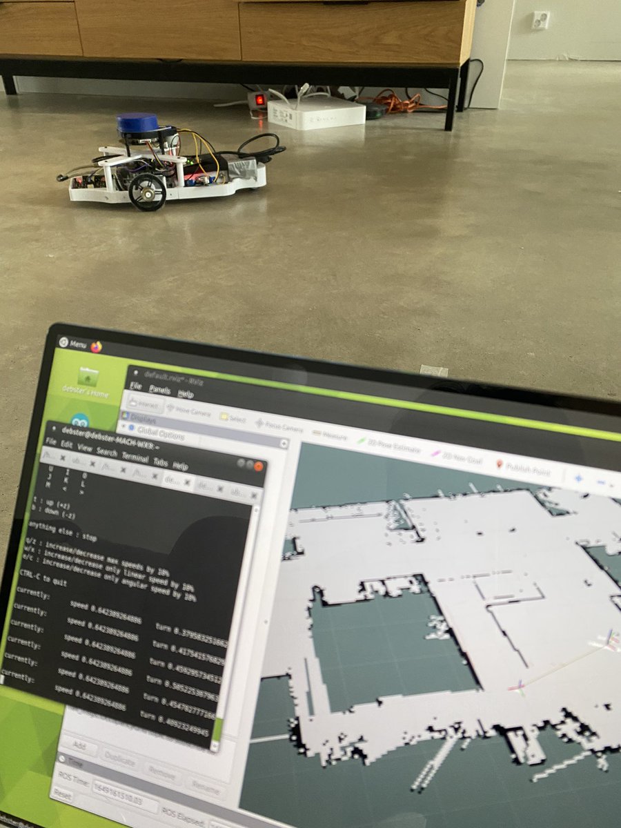 serdar_abali's tweet photo. The other #ros robot 2d mapping. It looks cute🥰
I’ll design full enclosure later. https://t.co/9hUULW2u83