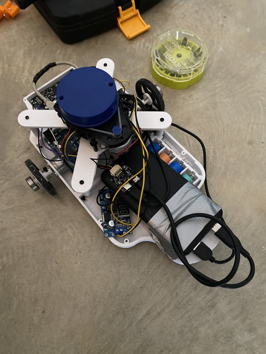 serdar_abali's tweet photo. The other #ros robot 2d mapping. It looks cute🥰
I’ll design full enclosure later. https://t.co/9hUULW2u83