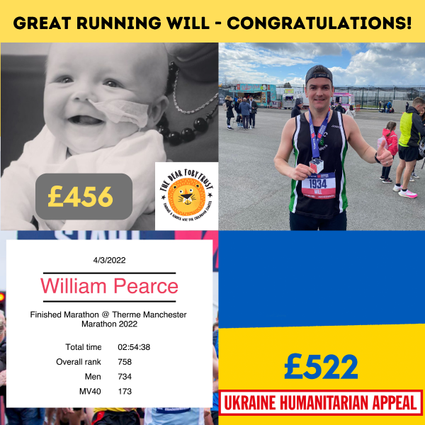 orangeapptsltd's tweet photo. Massive congratulations Will Pearce who ran the Manchester Marathon on Sunday.
#charity #running #deartoby #manchestermarathon #ukraine #cancer https://t.co/P4lR6vBVCa https://t.co/HXV7R5MY1X