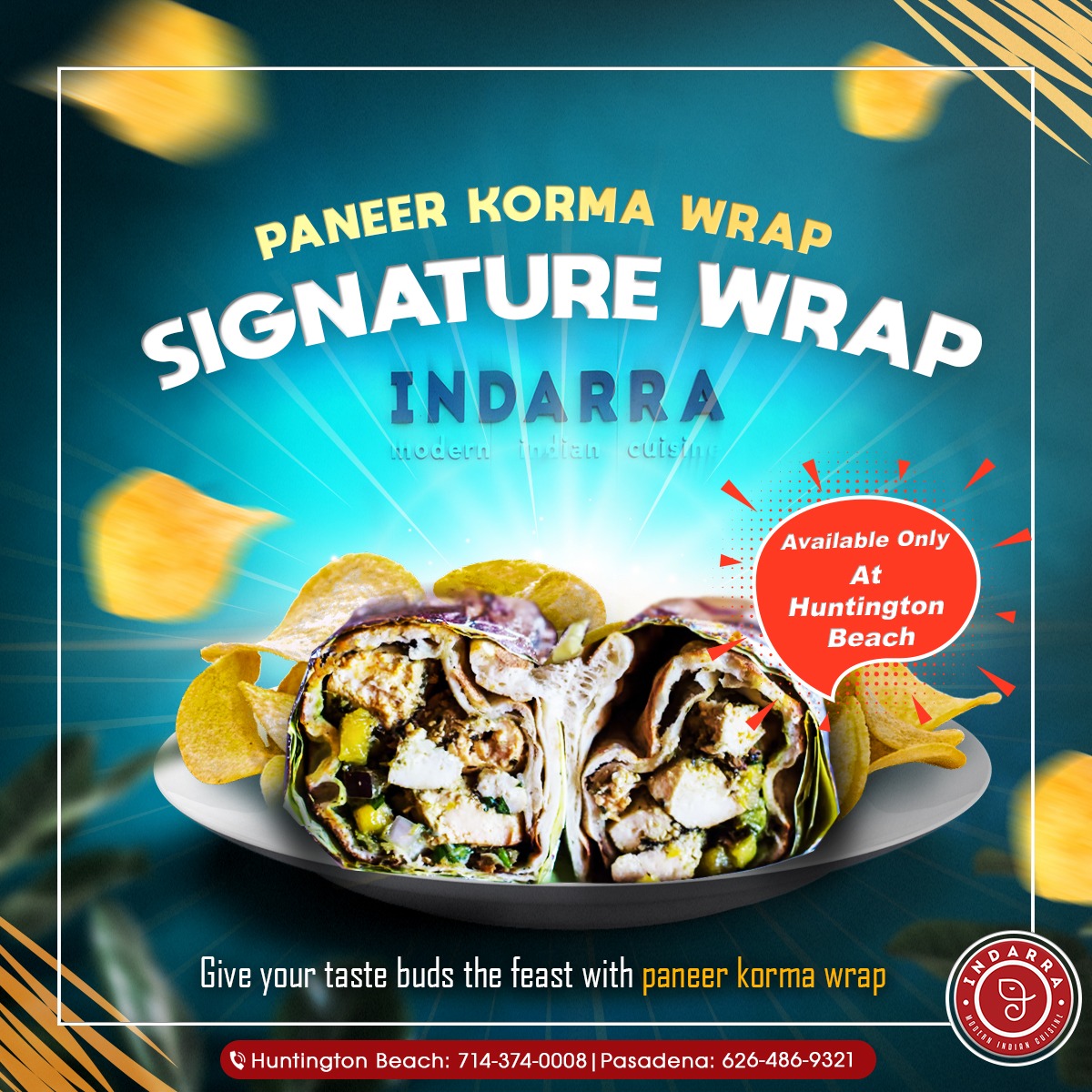 Indarra_eats's tweet photo. Let the good times roll with surprises & flavor with this exciting snack. Taste our Kashmiri Lamb Wrap, Chickpea & Mushroom Wrap, Paneer Korma Wrap, Saag Chicken Wrap, Spicy Shrimp Wrap, and Chicken Tikka Wrap.
.
.
#indarraeats #signaturewrap #paneerkormawrap #kashmirilamb https://t.co/p7F9OaTYXz