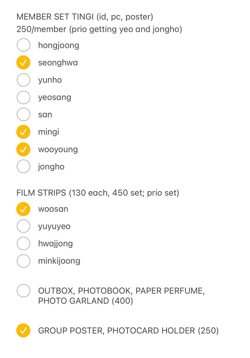 woosanicart's tweet image. wts lfb ic

atiny membership kit inclusions

- not yet secured
- prio pair taker
- dop: once on hand
- will secure once yeosang is taken

tags: ateez ph hongjoong seonghwa yunho yeosang san mingi wooyoung jongho