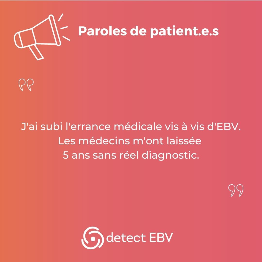 DetectEbv's tweet photo. EBV = errance mรฉdicale + absence de diagnostic. รa vous parle ?
EBV = medical wandering + lack of diagnosis. Does it mean anything to you ?
EBV = vagabundeo mรฉdico + carencia de diagnรณstico. Te suena ?
#EBVheroes #DetectEBV #EpsteinBarr #Everybodysvirus https://t.co/3Tt02zUf2E