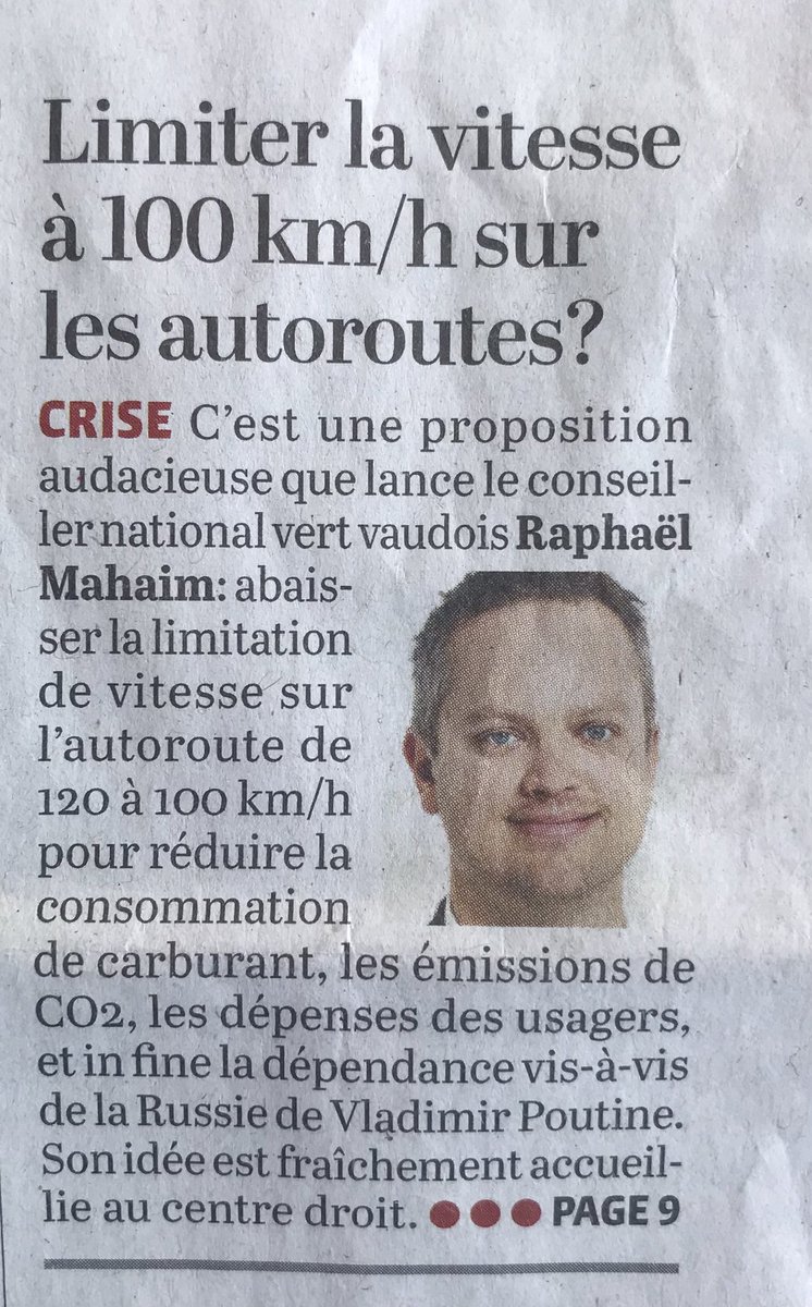 En voilà un qui commence bien sa carrière... Entre les bouchons, les camions et autres travaux, il reste peu de tronçons autoroutiers en Suisse où les automobilistes peuvent rouler à plus de 100km/h. Et après ils s’étonnent du taux record d’abstention... Désolant!