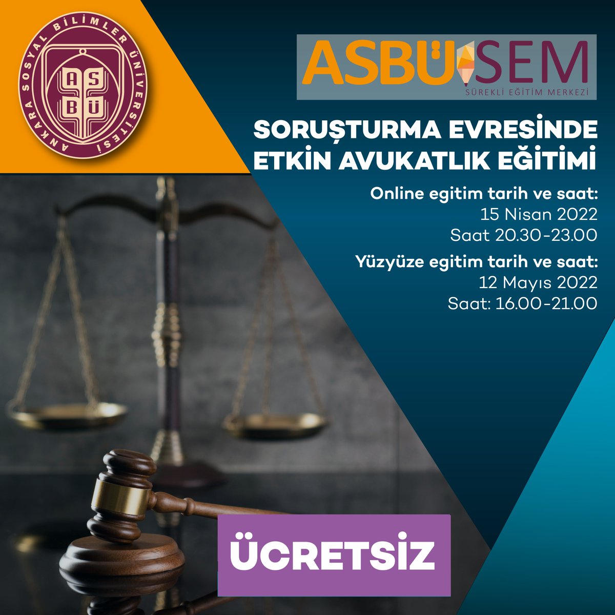 AsbuSem's tweet photo. Soruşturma Evresinde Etkin Avukatlık Eğitimi

👉 https://t.co/xj3dFQ56BN

https://t.co/m1uuztodjJ

#ücretsiz #free #online #eğitim #kurs #sertifika #üniversite #soruşturma #avukat #hukuk #çevrimiçi #course #remote #uzaktan #uzaktaneğitim #lawyer #avukatlık #hukukçu #dava #mahkeme https://t.co/YROo7uNmEh