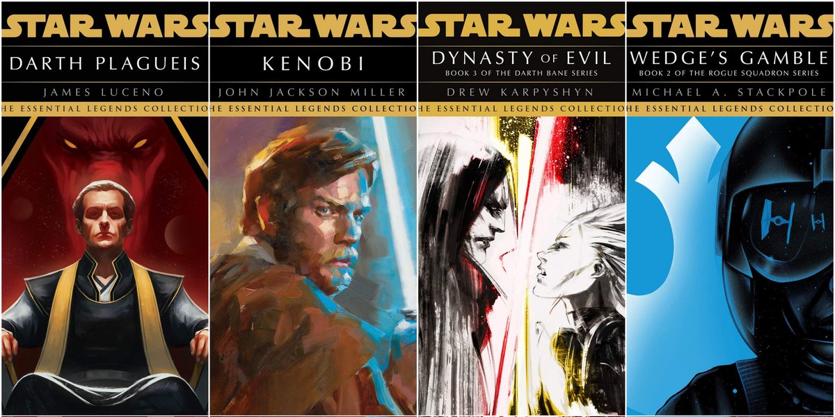 bibliotecaJedi's tweet image. ¿Os habíamos contado ya qué hoy se ponen a la venta en USA cuatro nuevas novelas de la colección #EssentialLegends? Y vaya cuatro novelas ❤️