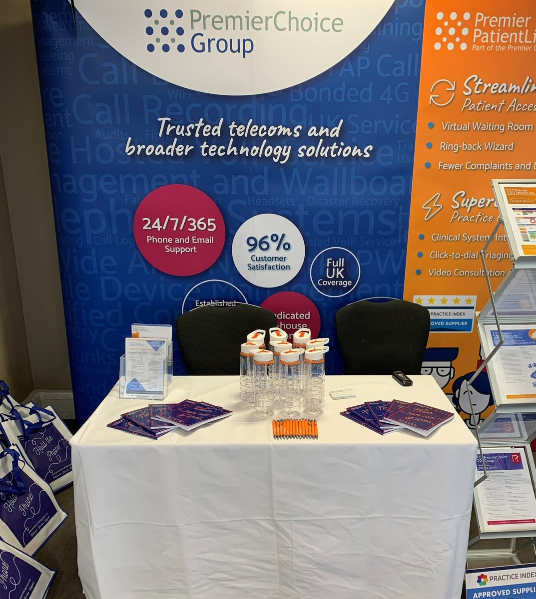 DCPatientLine's tweet photo. It's been a while since we've been at an event in person 🤩 #ItFeelsGoodToBeBack
If you're at @CogoraGroup's Pulse PCN today, head over to our stand and say hi!
#GPSurgery #NHS #Telecommunications #Events #PCN https://t.co/ShvGs8qGkx