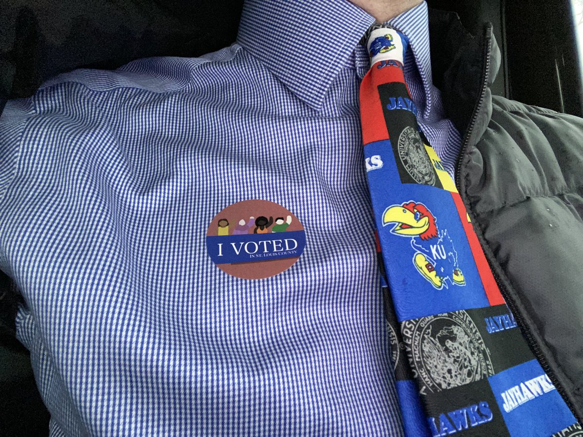 ToddAReed's tweet photo. First time voting after our move to @webstergroves ! https://t.co/uHpNlsIYoK