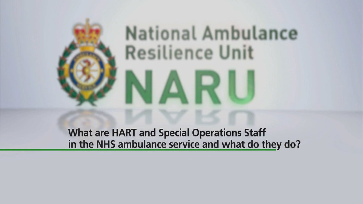 NARU_org's tweet photo. Exactly what are #Hazardous Area Response Teams and Special Operations Teams in the NHS #ambulance service - and what do they do?

Watch our brief explainer video at https://t.co/NPJmuHbezK

#UKHART #SORT #Paramedics #EPRR #Resilience 
#SWaH #CBRN #HazMat #MTA #WaterOps #C2 https://t.co/VgvoptKdtW