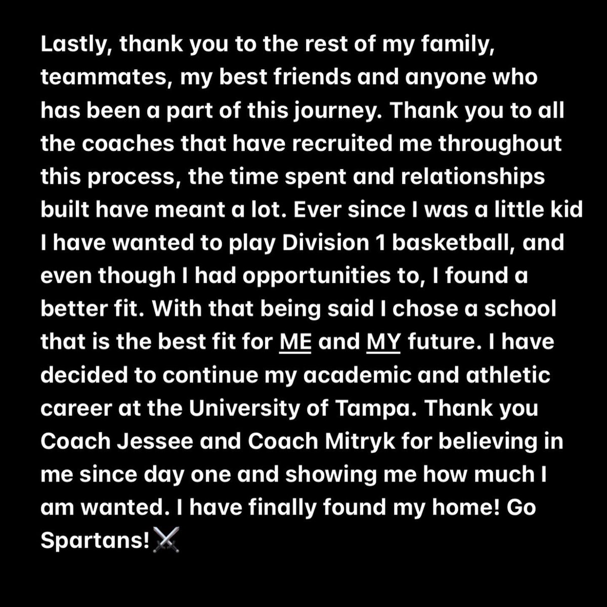 100% COMMITTED!!⚔️ @TampaWBB <a href="/PGHFlorida/">Prep Girls Hoops Florida</a> @dgaulmanshow <a href="/vjhAlways100/">Always 100</a>