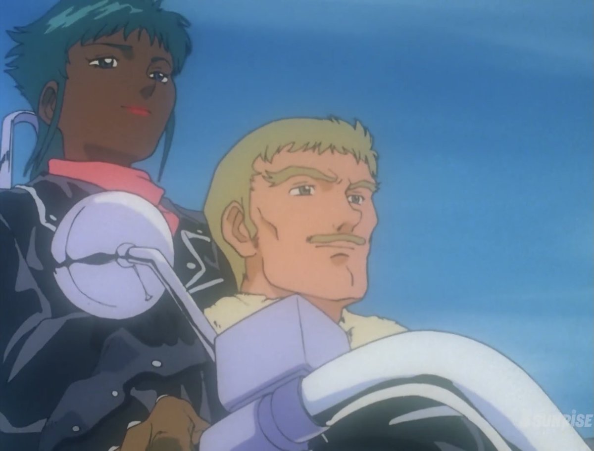 Vガンダム 38話 戦死した直後にバイク乗りが自分達の理想郷を目指して