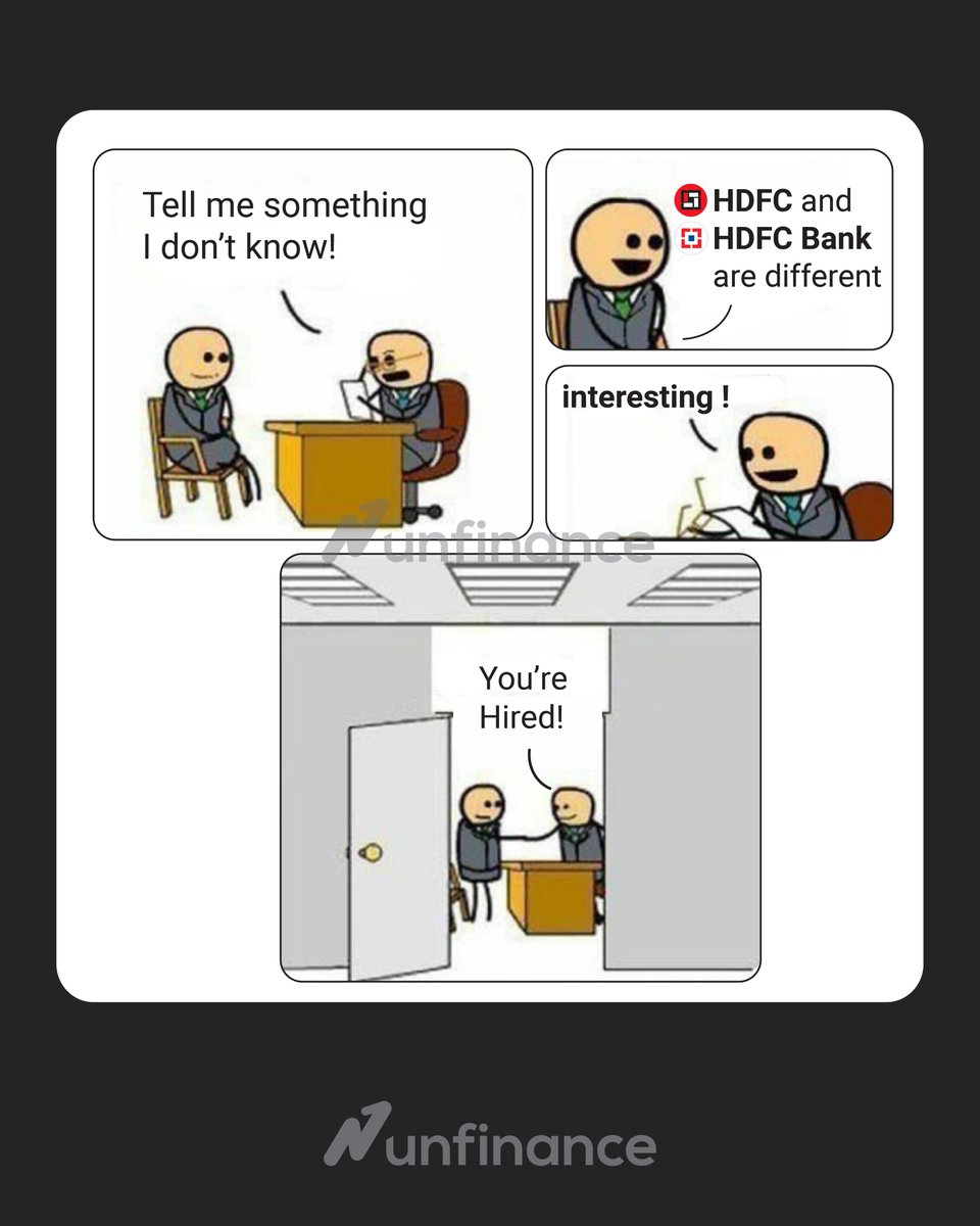 Haan Haan, HDFC aur HDFC Bank alag alag hai!
