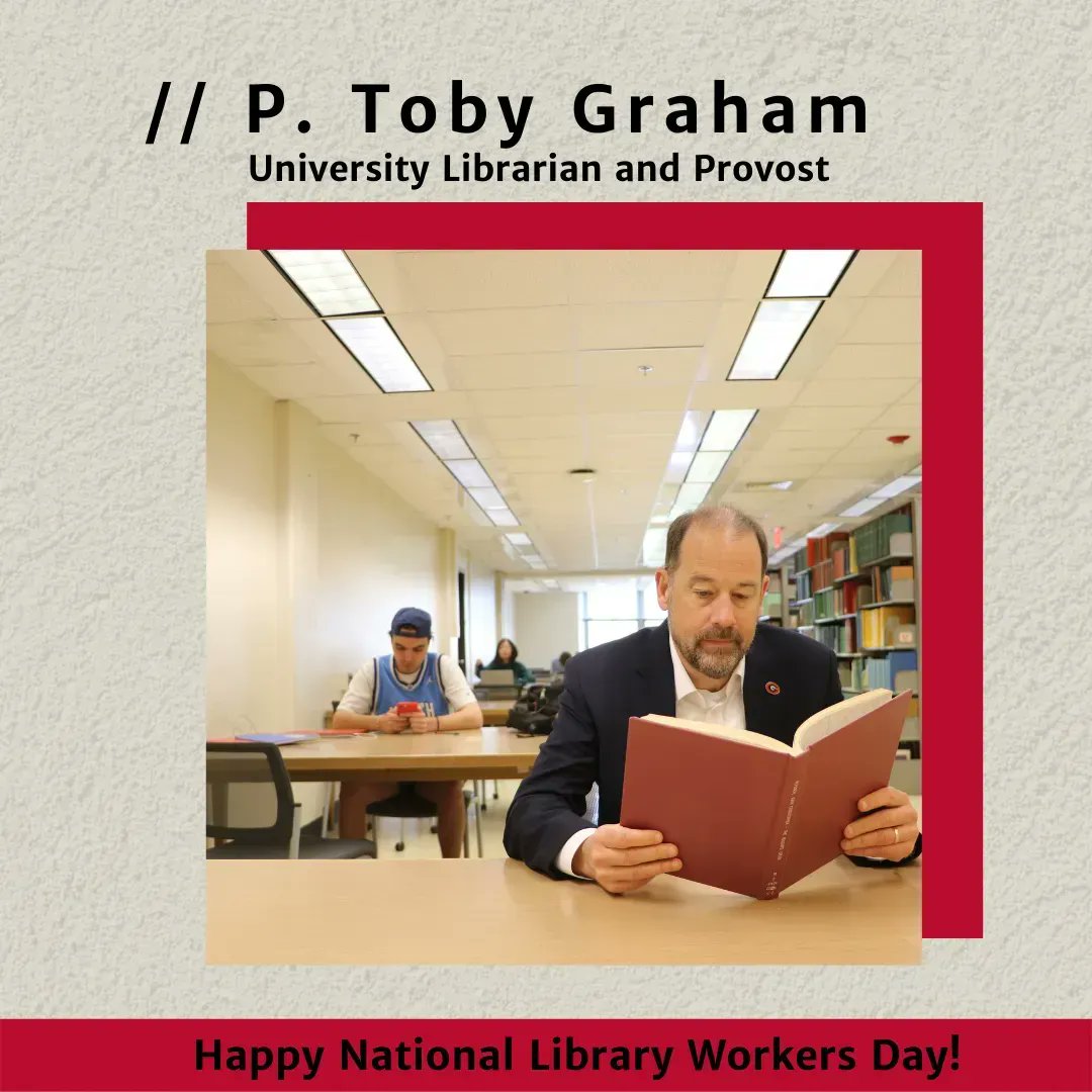ugalibs's tweet photo. This week is National Library Week, and today we celebrate library workers and their contributions. As university librarian and associate provost, Toby Graham has led the Libraries team at UGA since 2014. You can get to know him better by checking out our Q&A on IG. https://t.co/OWiYHr2Czg