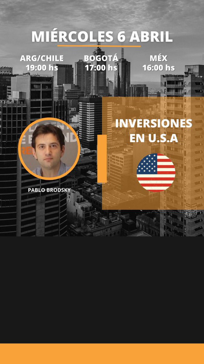 PabloBrodskyRE's tweet photo. Mañana los espero en mi primer vivo del año sobre inversiones en USA  en mi instagram personal https://t.co/lF3wmGU0yn https://t.co/DAUZerY6ew
