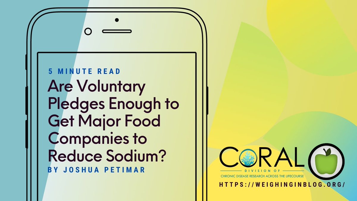 CoRAL (@coral_dpm) on Twitter photo This month on <a href="/WeighingInBlog/">WeighingIn Blog</a>: Joshua Petimar discusses whether voluntary pledges are enough to get major food companies to reduce #sodium.
Be sure to follow <a href="/WeighingInBlog/">WeighingIn Blog</a> for monthly posts!
Read here: bit.ly/3uaKdUw This month on <a href="/WeighingInBlog/">WeighingIn Blog</a>: Joshua Petimar discusses whether voluntary pledges are enough to get major food companies to reduce #sodium.
Be sure to follow <a href="/WeighingInBlog/">WeighingIn Blog</a> for monthly posts!
Read here: bit.ly/3uaKdUw