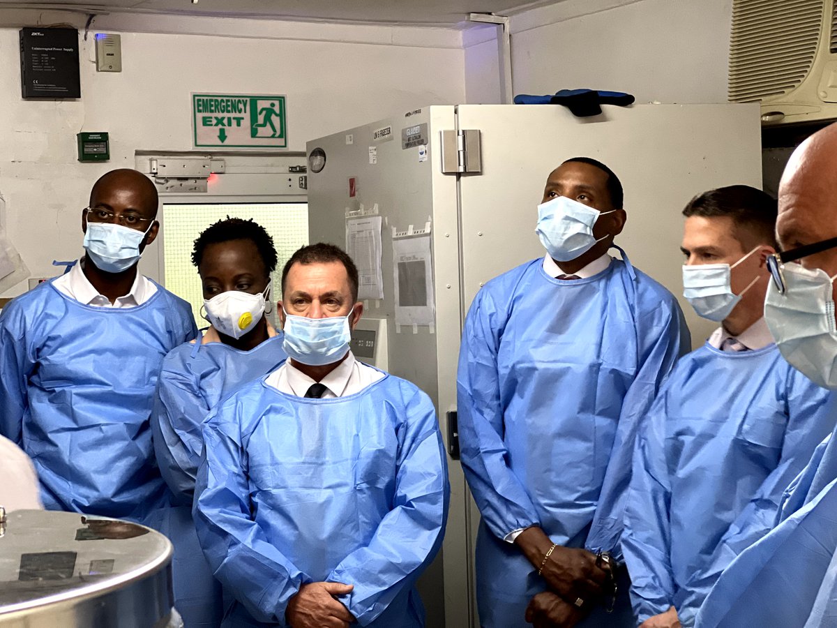 NIMRMbeya's tweet photo. WRAIR Commander Chad Koenig visit @NIMRMbeya 🇹🇿 and met our committed team in #vaccinetrials and state-of-the-art accredited #Safety and #TB Labs
We appreciate our long-standing partnership with @wrair in research studies #AFRICOS #RV456 #RV217 @MHRP_Tanzania @PEPFAR @NNtinginya https://t.co/6zAlHzYnx6
