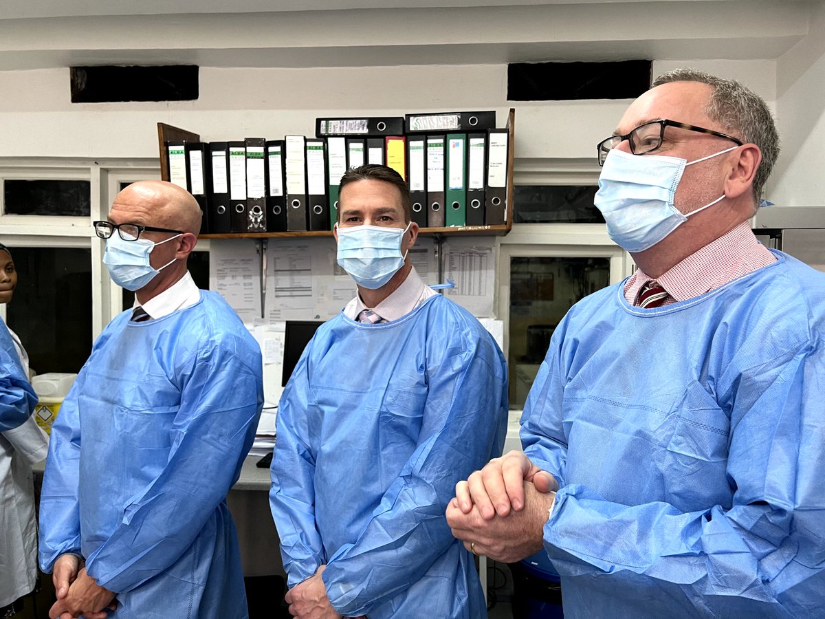 NIMRMbeya's tweet photo. WRAIR Commander Chad Koenig visit @NIMRMbeya 🇹🇿 and met our committed team in #vaccinetrials and state-of-the-art accredited #Safety and #TB Labs
We appreciate our long-standing partnership with @wrair in research studies #AFRICOS #RV456 #RV217 @MHRP_Tanzania @PEPFAR @NNtinginya https://t.co/6zAlHzYnx6