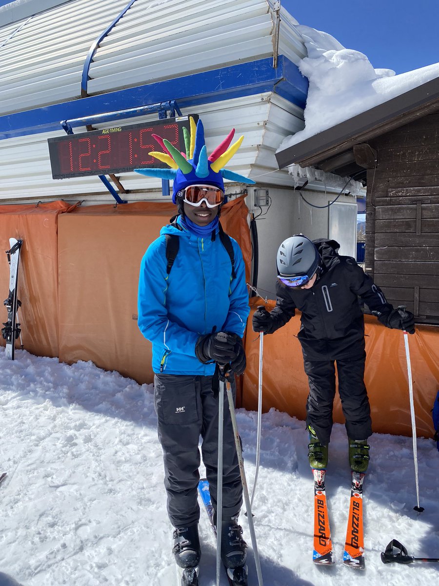 This afternoon’s ‘Wally’ for losing a ski while on a ski lift!