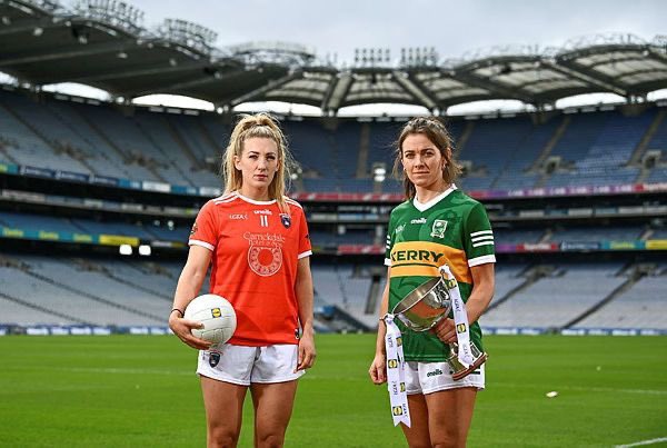 Armagh captain Kelly Mallon attended Croke Park today in preparation for our upcoming National League Final 🏐

Get your tickets for this weekend 🧡🤍 

ticketmaster.ie/event/18005C76… 

#BeThe16thPlayer