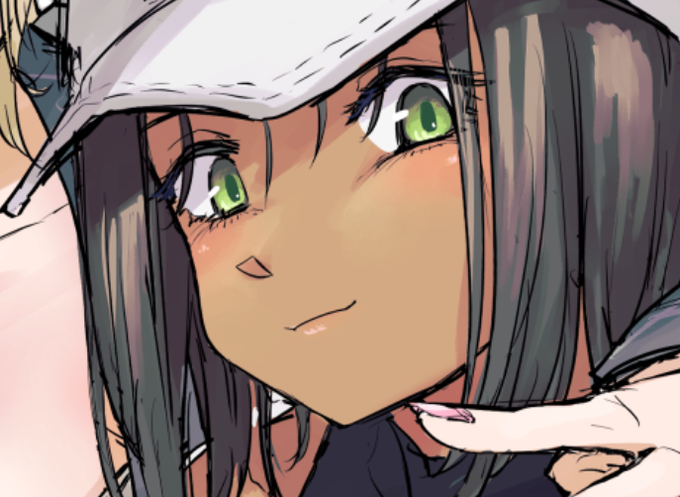 ヒヴァの目の色は抹茶あずき色です、参考にしてください 