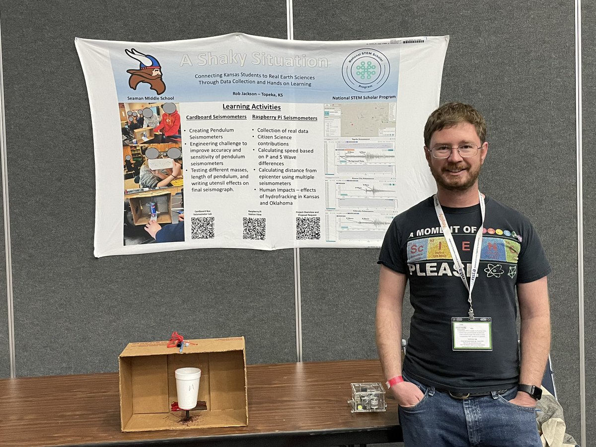 RobJacksonSMS's tweet photo. I presented at my first national conference! NSTA 2022 in Houston was a blast, and I learned so much! Can’t wait till the next time I get to reconnect with my fellow National STEM scholars! https://t.co/IOkUXX86Vp