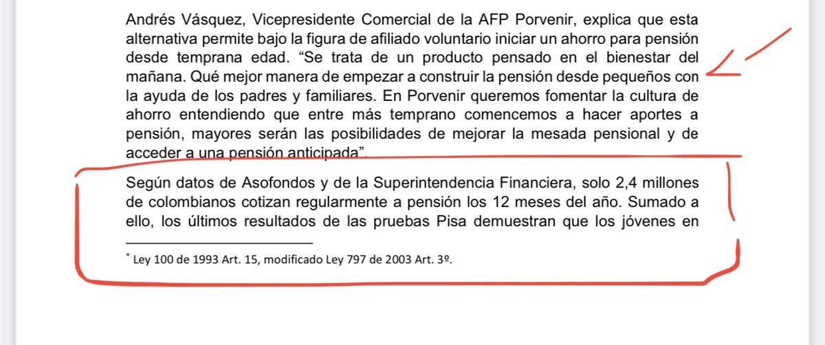wilsonariasc's tweet photo. Atencion, que Sarmiento Angulo quiere que se  aporte a pensión desde niños, porque cuando mayores ya no van a tener como pensionarse. Y así crecen sus Fondos de pensiones, para apalancar sus negocios privados con el Estado -que somos todos-, dónde sí gana él y solo él. 🙏 Lean: https://t.co/DGBp63xSM1