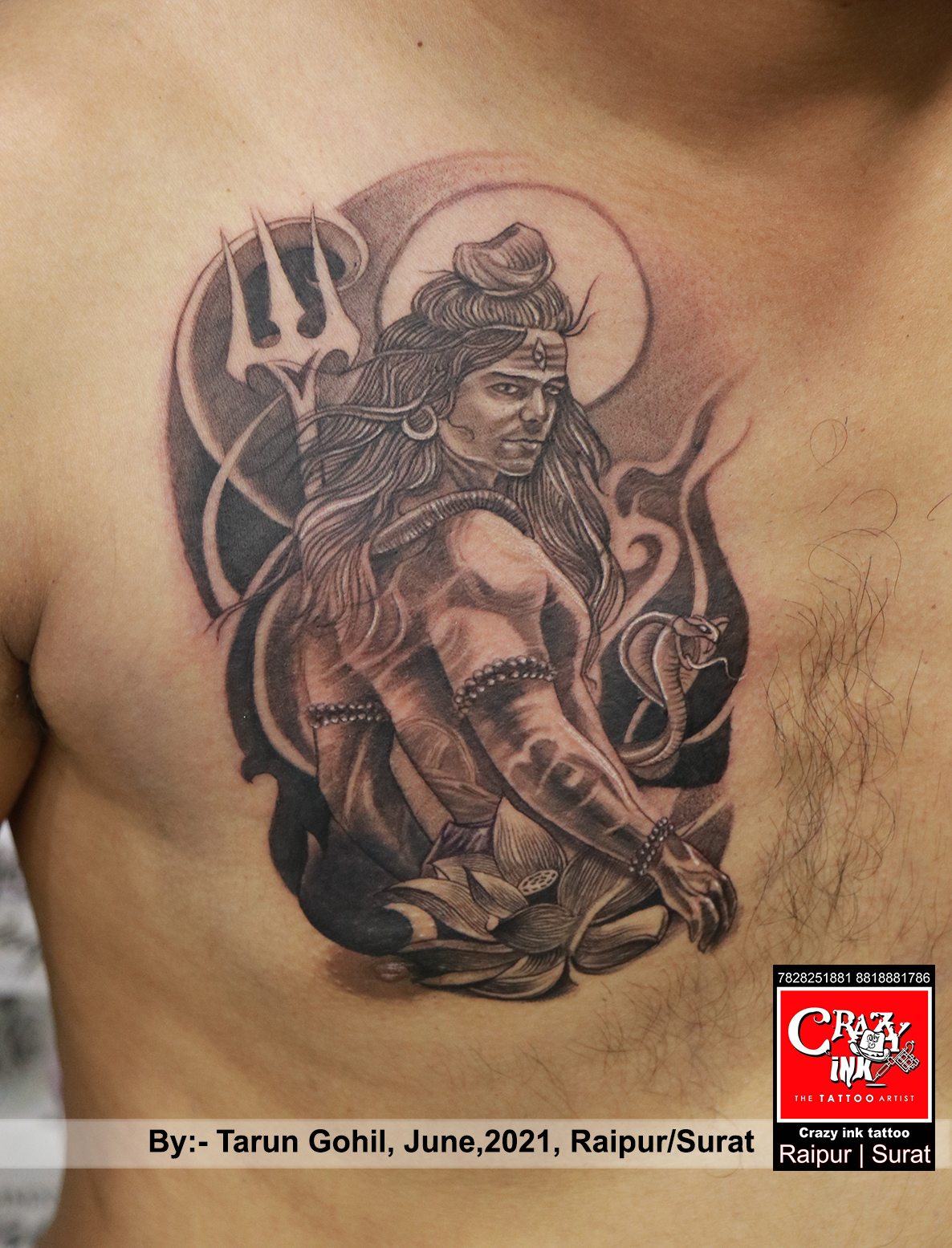 Top 98 about mahadev tattoo designs on chest best  indaotaonec