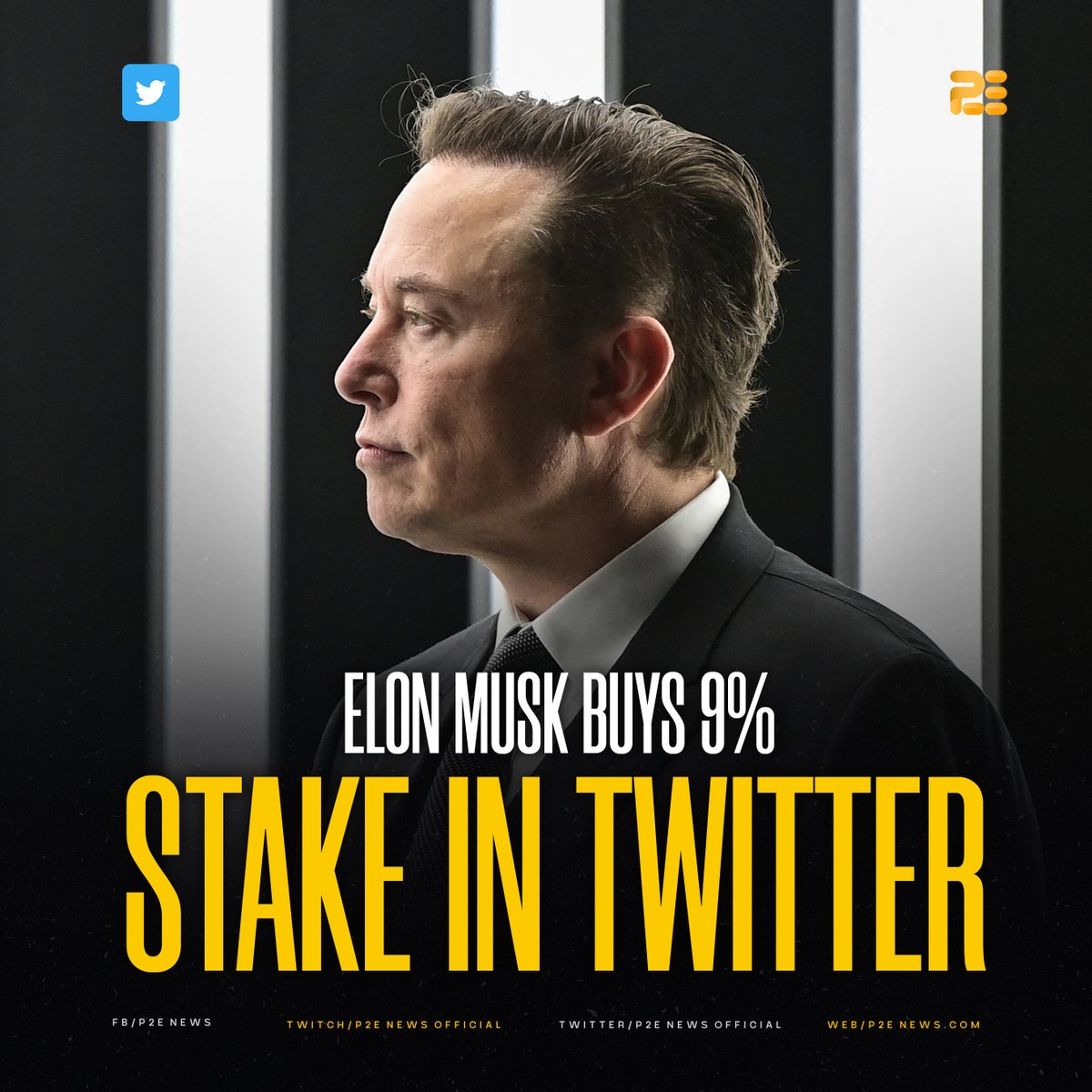 P2ENewsOfficial's tweet photo. The mogul decided to purchase 9% of Twitter based on a recent poll he posted on the platform asking if Twitter was doing its job well. 😮 https://t.co/jx0qjJnrhJ