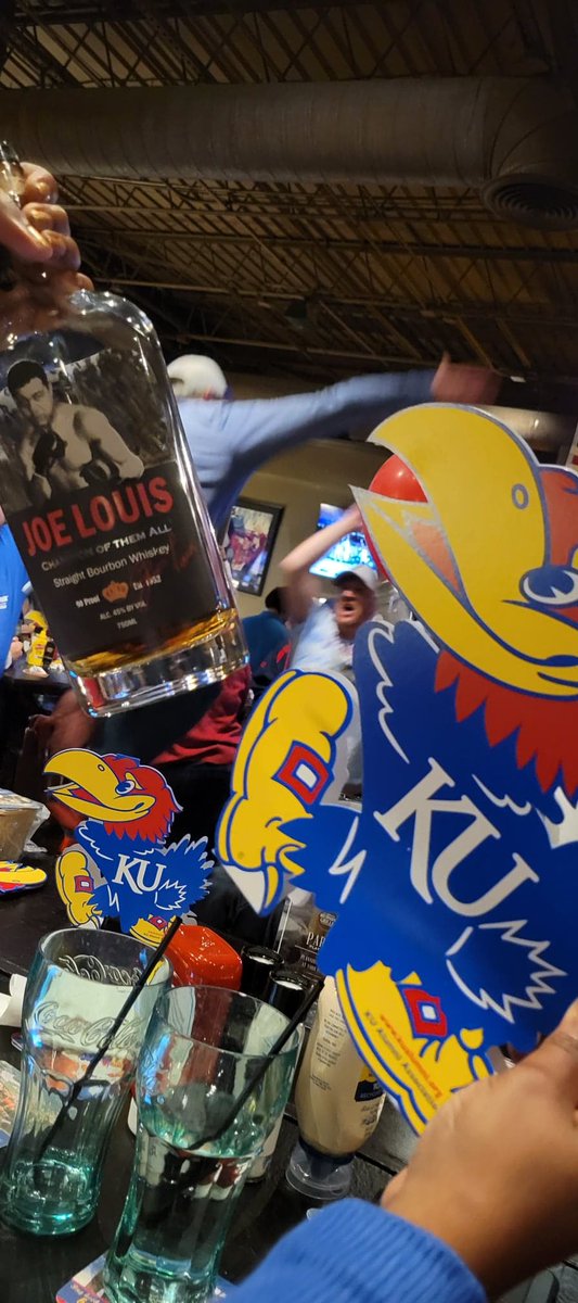 JoeLouisBourbon's tweet photo. Cheers to the Kansas Jayhawks @KUathletics #NCAA 2022 CHAMPIONS OF THEM ALL ! https://t.co/v9YEJfUj9D