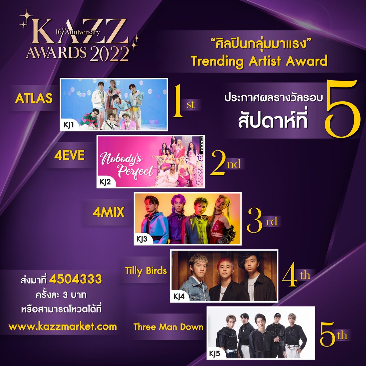 zoey_oc's tweet photo. ทุกคนอยากเห็นฟีฟยิ้มดีใจเหมือนวันนี้อีกมั้ย🥺โหวตKazzสัปดาห์สุดท้ายแล้ว เราไม่รู้ว่าทำไมไม่ค่อยบิ้วโหวตงานนี้กัน แต่ส่วนตัวเราไม่อยากให้เทเลย อยากพยายามเก็บทุกรางวัลให้เขา มาลองพยายามด้วยกันอีกสักตั้งมั้ย ไม่อยากมาปลอบกันในตอนที่มันสายไปแล้ว ตอนนี้เรายังโหวตกันได้อยู่นะคะ✊🏻 #4EVE https://t.co/SbV1wwf7YB