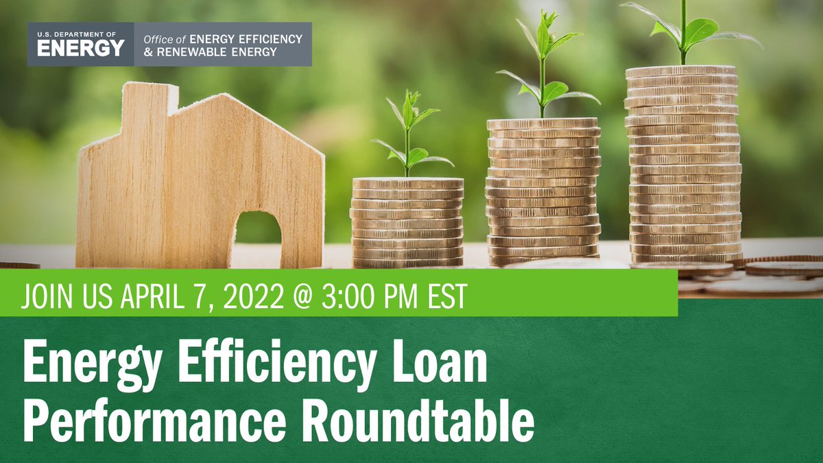 DOECMEI's tweet photo. Financial institutions and investors: investing in #EnergyEfficiency is low risk, and our study shows it. Learn more in our virtual Energy Efficiency Loan Performance Roundtable on 4/7: https://t.co/QHpPZwDz5E https://t.co/1wsoXG8DyK