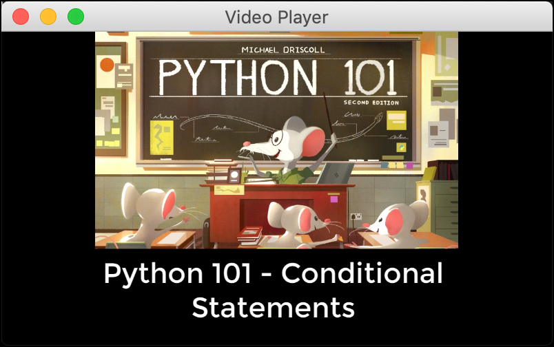 driscollis's tweet image. The #wxPython GUI framework includes widgets that let you create cross-platform video players.

The following examples uses a hard-coded path to an MP4 file, but with a little work, you can add a menu and some buttons to control the application! 🐍🔥