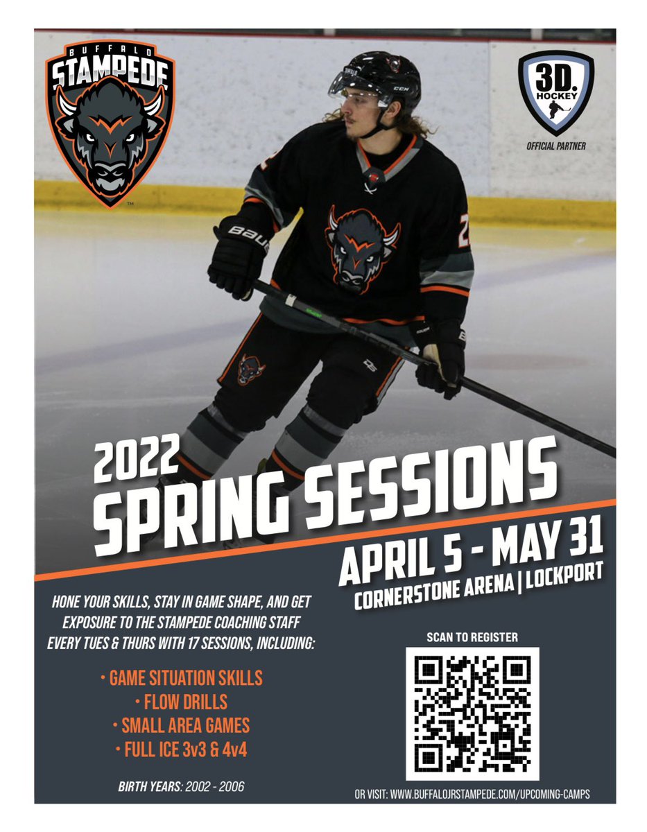 Pumped up about getting on the ice tonight <a href="/5/">Reserved</a>:50pm Cornerstone CFCU Arena with some of the top Junior prospects around WNY! ✅ Buffalo Stampede 🦬