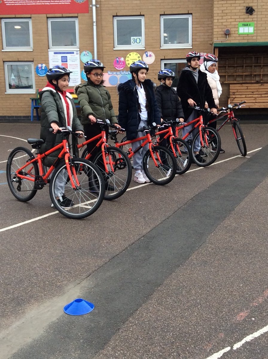 AdderleySchool's tweet photo. Day 2 of #Bikeability our year 5 children are ready to go! @BirminghamEdu #learningtorideabike #roadsafety https://t.co/RagR2Ss8ER
